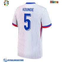 Fotballdrakt Herre Frankrike Jules Kounde #5 Bortedrakt EM 2024 Kortermet